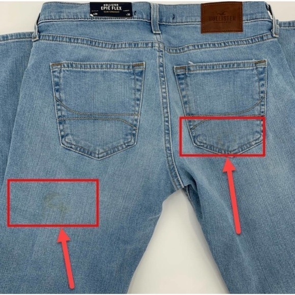 Hollister Epic Flex Slim Strait Men’s 29Wx30L Mediym Wash NWT - Picture 10 of 11